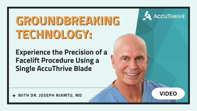 Thumbnail of Dr. Joseph Niamtu, MD for his video on performing a facelift with AccuThrive #15 blades.