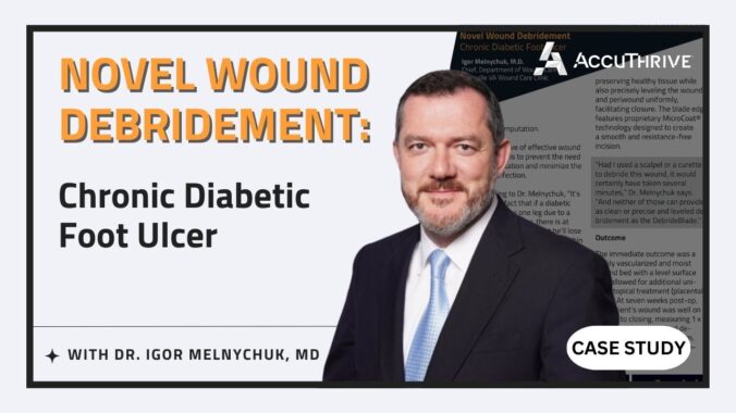 Thumbnail of Dr. Igor Melnychuk, MD for his case study on novel wound debridement of a chronic diabetic foot ulcer.